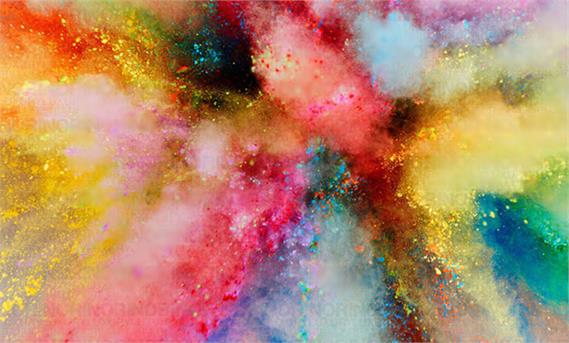 انفجار پودرهای رنگی 
Exploded Color Powders